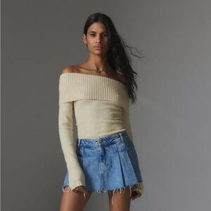 COPY - UO Cream Off the shoulder sweater